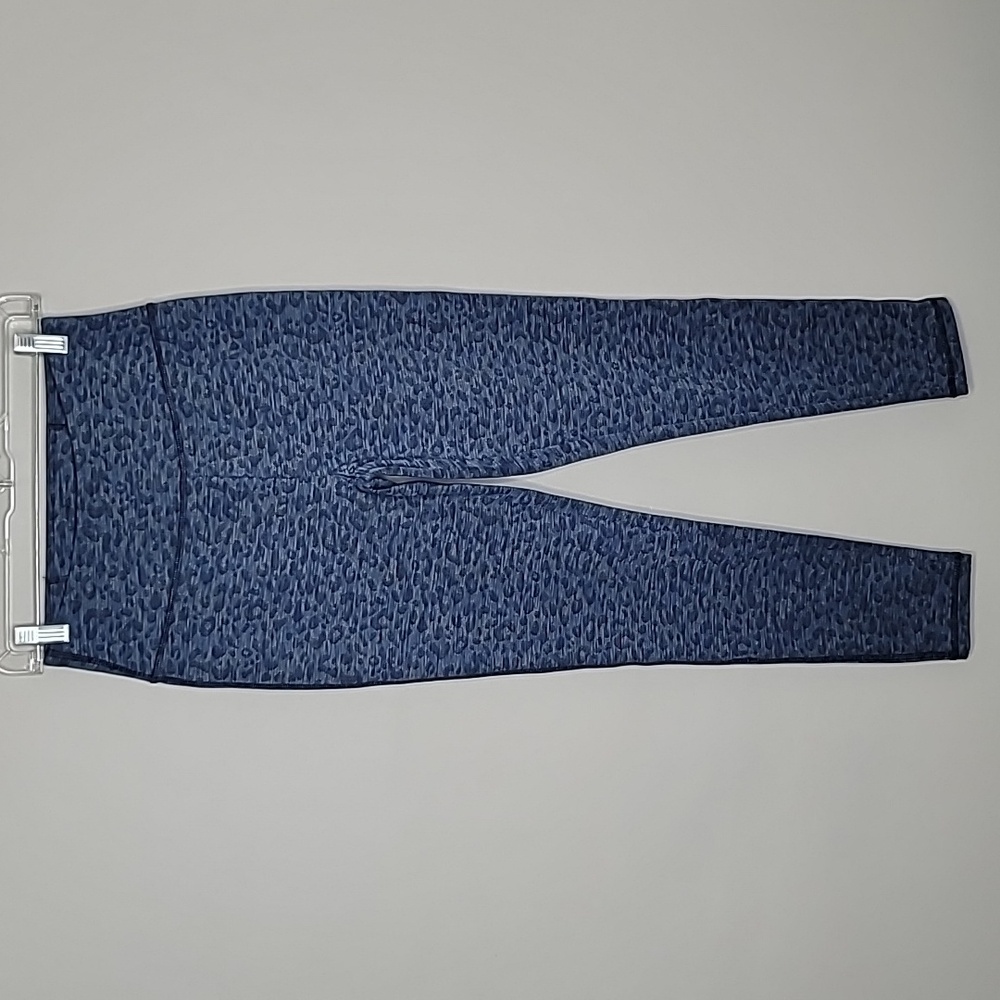 T by Talbots size SP small Petite animal print heather blue leggings
